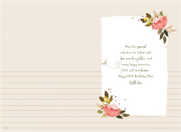 Mum 60th birthday card