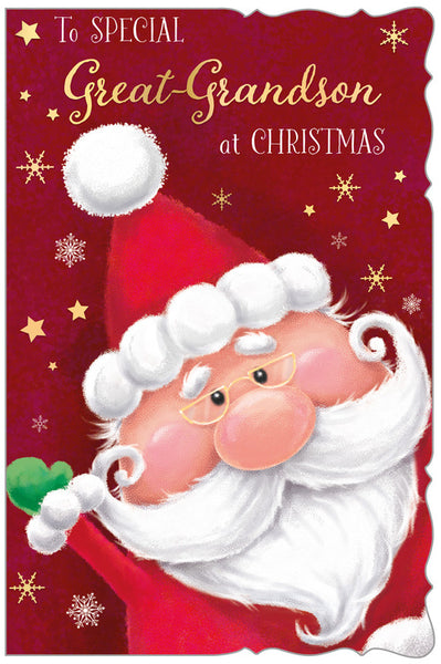 Great Grandson Christmas card - Father Christmas