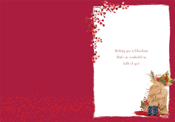 Auntie and Uncle Christmas card - Xmas gifts