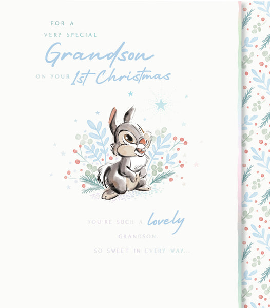 Grandson 1st Christmas card - Disney