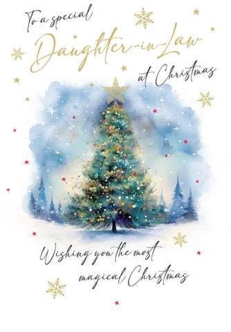 Daughter in law Christmas card - Xmas tree