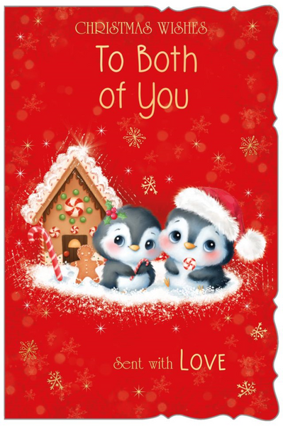 To both of you Christmas card- cute penguins
