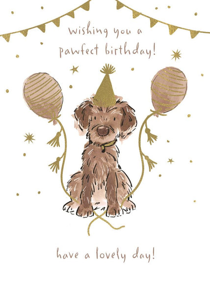 Cute dog birthday card - general birthday