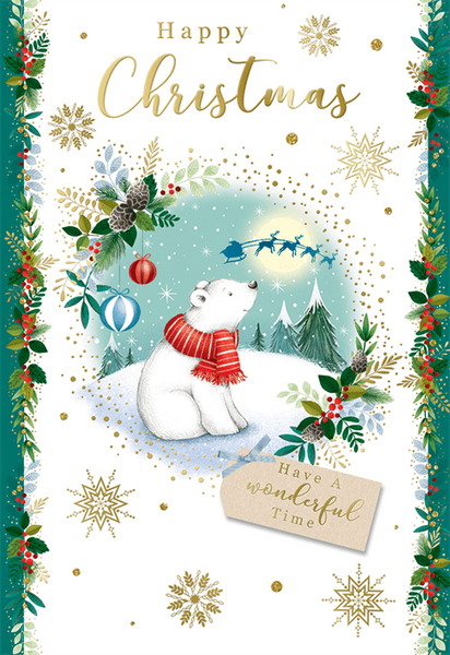 General Christmas card - cute polar bear