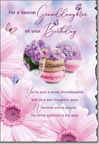 Granddaughter birthday card - sentimental verse