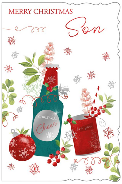 Son Christmas card - Xmas celebrations