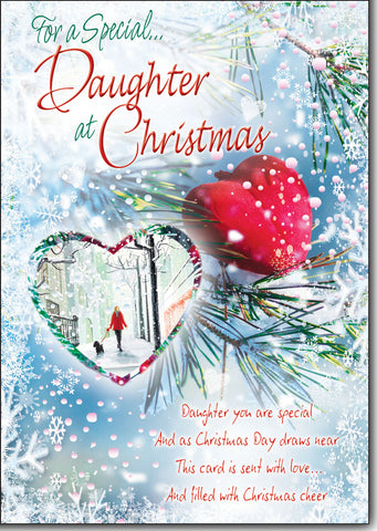 Daughter Christmas card - loving verse