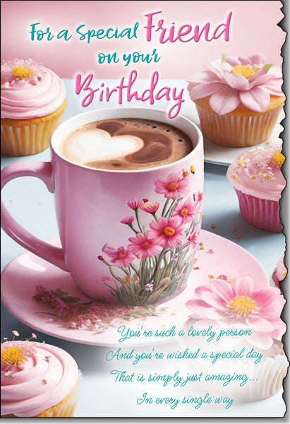 Friend birthday card - sentimental verse