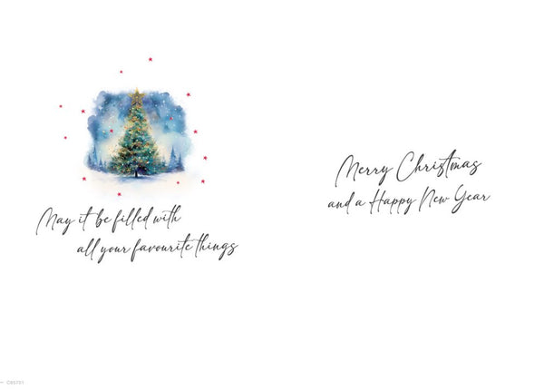 Daughter in law Christmas card - Xmas tree