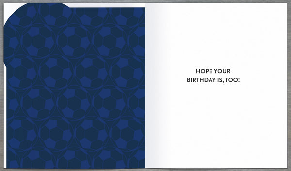 Son birthday card- football