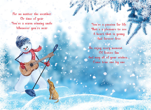 Nephew Christmas card- Sentimental verse