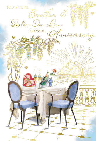 Brother and Sister-in-law anniversary card