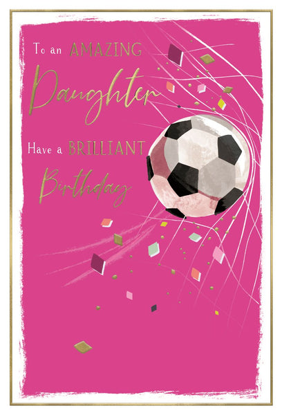 Daughter birthday card - football