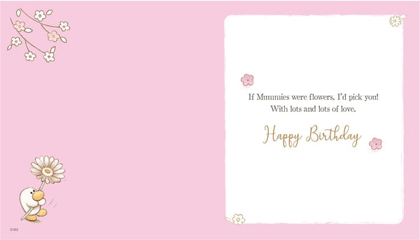 Mummy birthday card- cute Barley bear