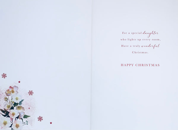 Daughter Christmas card - sentimental verse