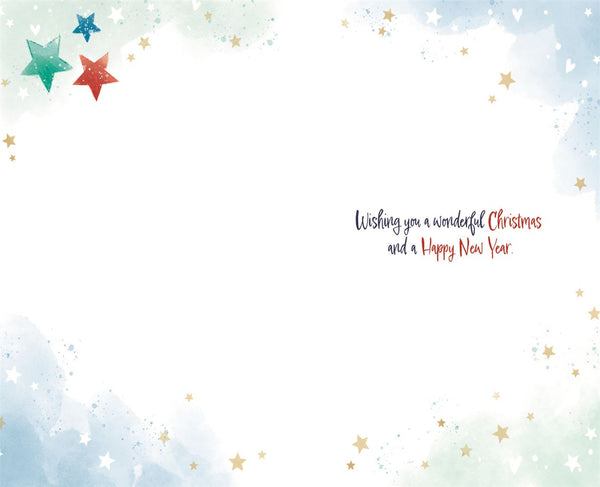 Uncle Christmas card - festive gifts