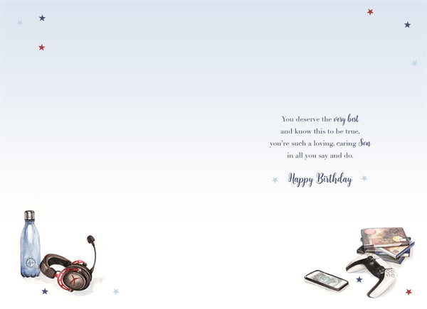 Son birthday card- gamer