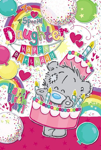 Me to you Daughter birthday card - tatty teddy Dinky