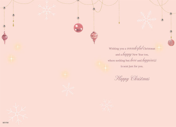 Fabulous friend Christmas card - Christmas dress