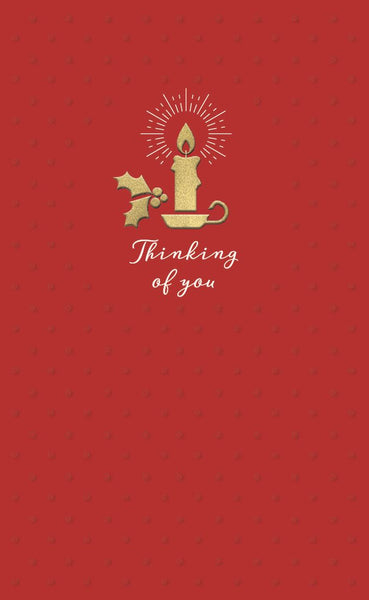 Thinking of you Christmas card - candle