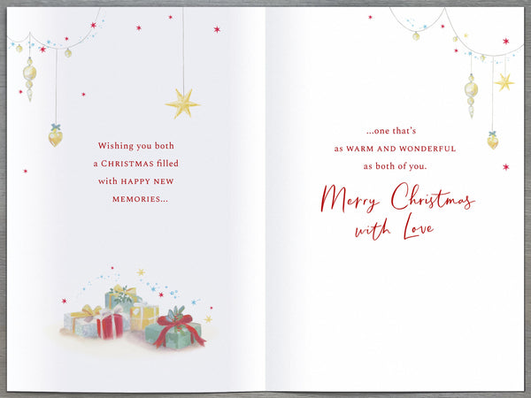 Special couple Christmas card - festive home