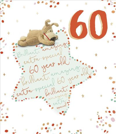 60th birthday card- Boofle