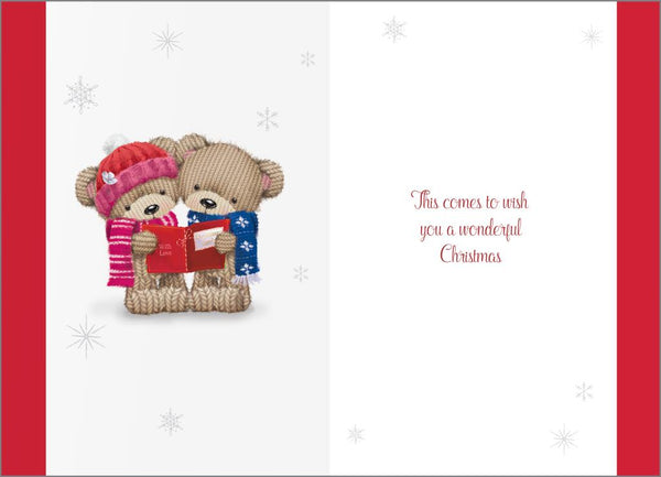 Daughter and Son-in-law Christmas card - cute bears