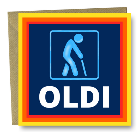 Funny Birthday card - OLDI