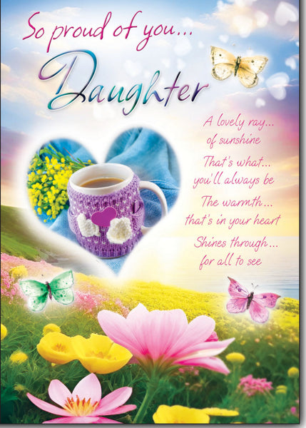 Daughter birthday card - proud of you