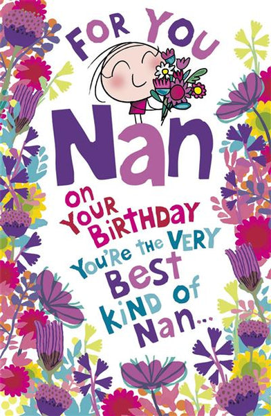 Nan birthday card - best nan