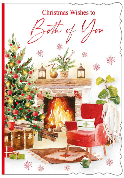 To both of you Christmas card- festive fireside