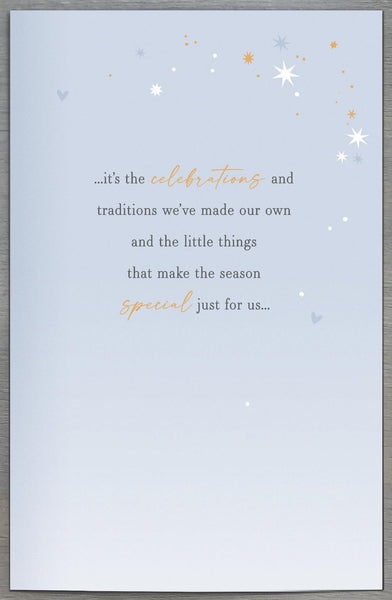 Luxury One i love Christmas card - Laser cut  design