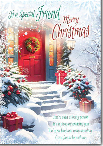 Friend Christmas card- Thoughtful verse