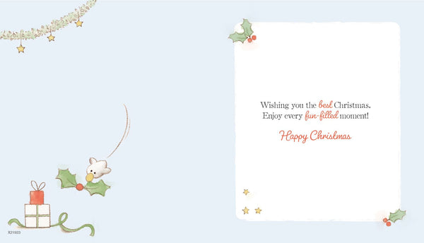Nephew Christmas card - cute bear