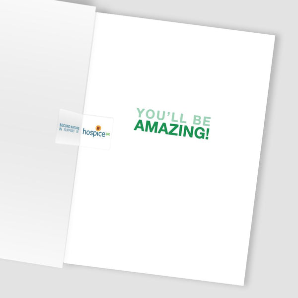 Good luck card  - Charity card - Hospice UK