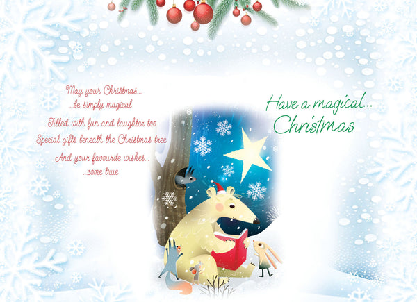 Special little girl Christmas card