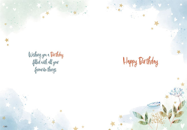 Uncle birthday card - coastal walk