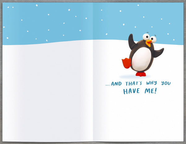 Mum and Dad funny Christmas card