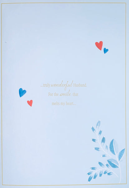 Husband anniversary card - anniversary toast- large card