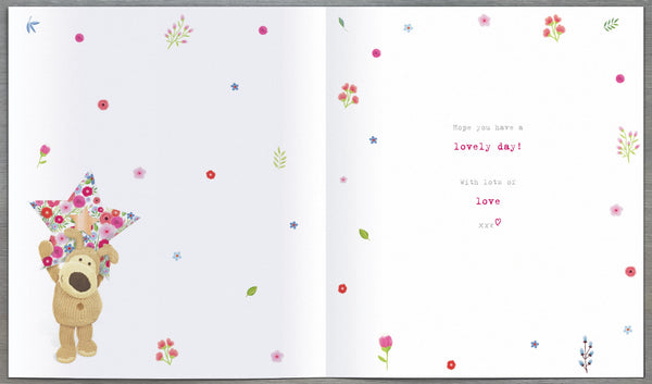 Sister birthday card - cute Boofle