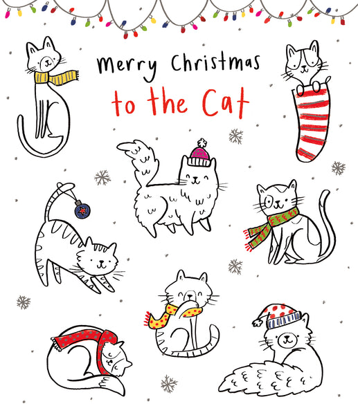 To the cat Christmas card