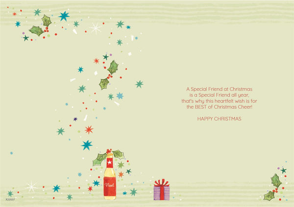 Great friend Christmas card - beer tree