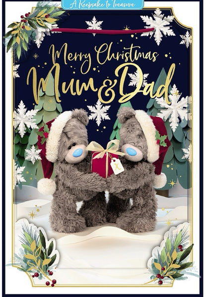 Me to you - Mum and Dad 3D Christmas card