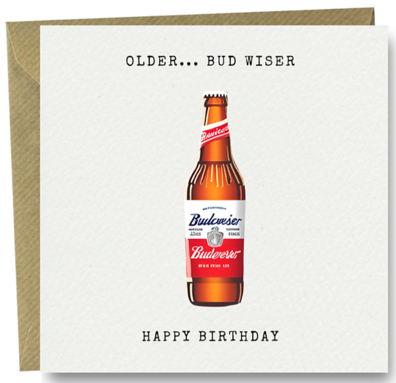 Funny Birthday card - wise drinker