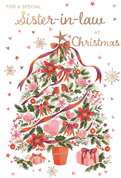 Sister-in-law Christmas card - Xmas tree