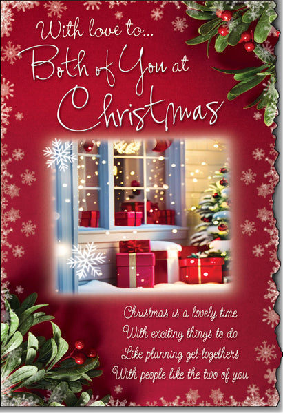 To both of you at Christmas card - sentimental verse