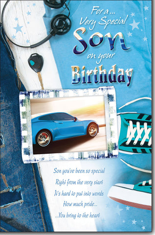 Son birthday card- sentimental verse