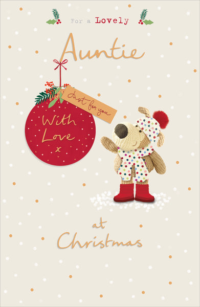 Auntie Christmas card - Boofle