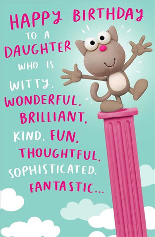 Funny Daughter birthday card