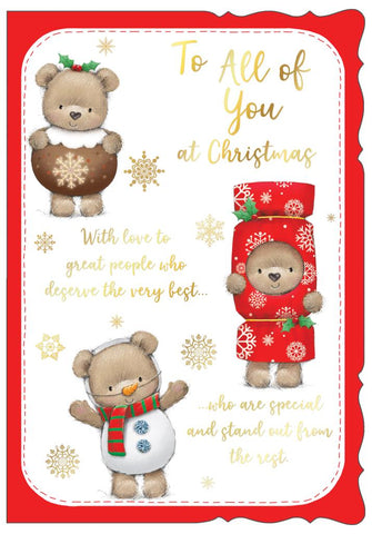 To all of you Christmas card- Xmas bears